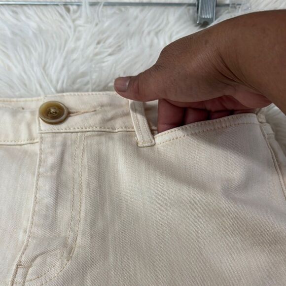 Anthropologie Pilcro Cream Ankle Cropped Jeans Versatile Design - Picture 14 of 16